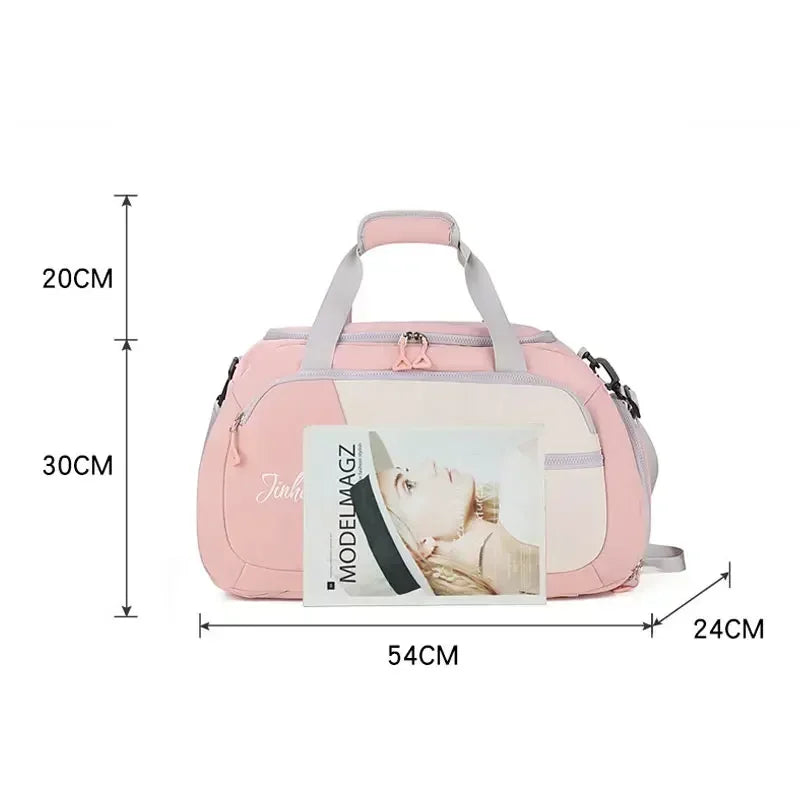 Men Women Large Capacity Waterproof Gym Sports Bags Fitness Training Outdoor Travel Duffle Bag Shoulder Handbag