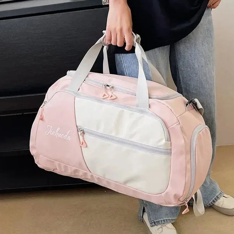Men Women Large Capacity Waterproof Gym Sports Bags Fitness Training Outdoor Travel Duffle Bag Shoulder Handbag
